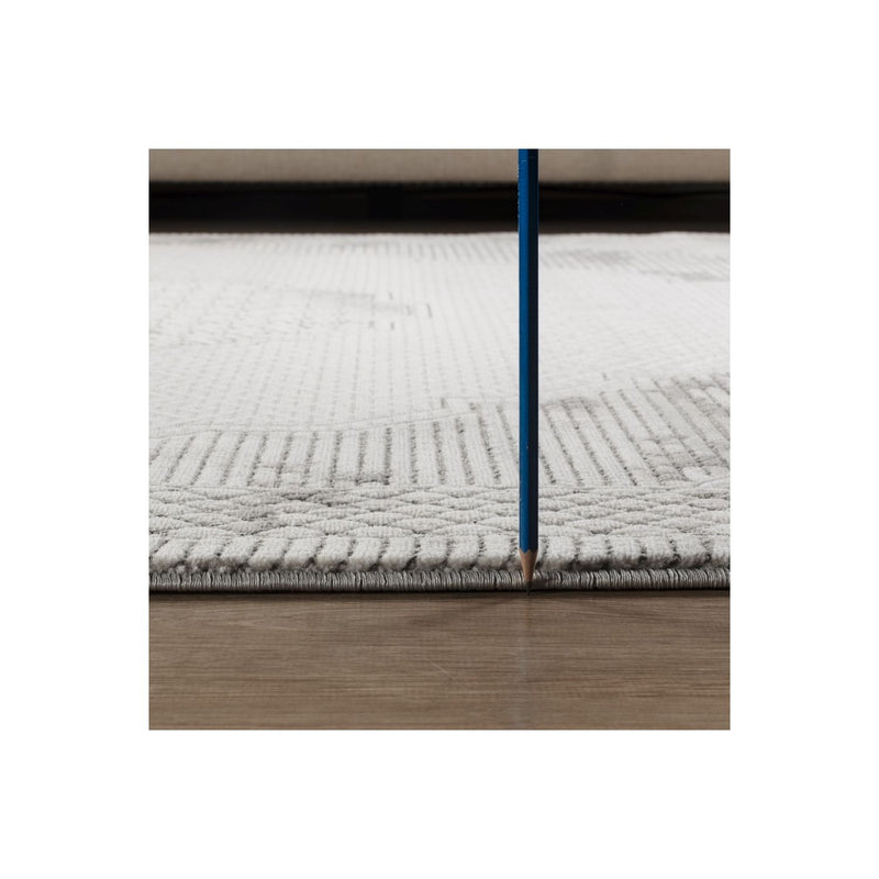 Geometrix - Medallion Rug With Geometric 3D Effect