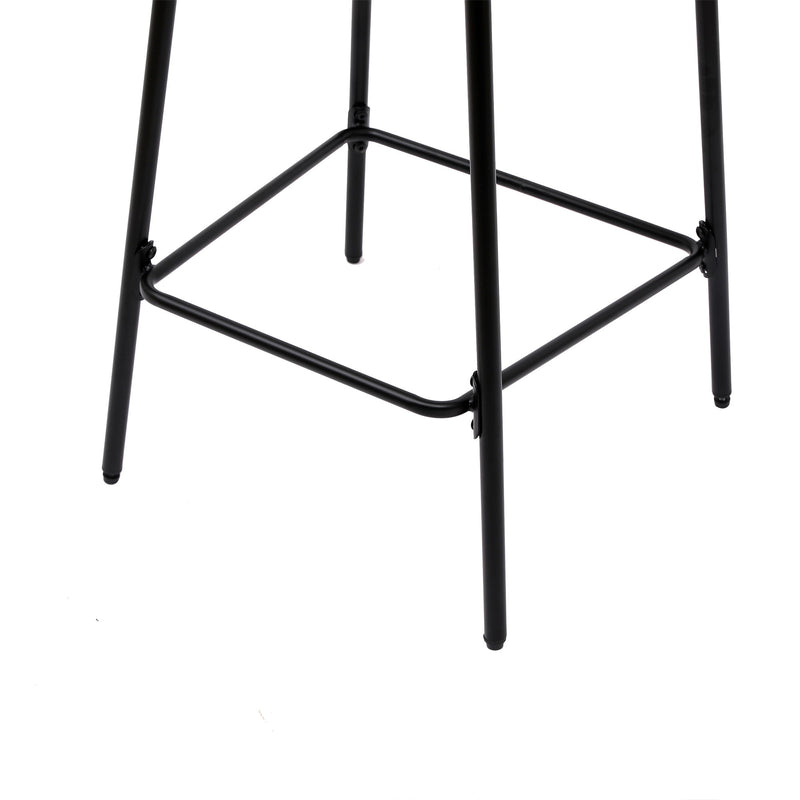 Boho Style Handwoven Paper Rope Counter Stools (Set of 2)