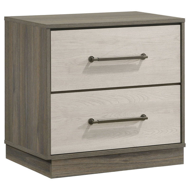 Edmondson - 2 Drawer Nightstand - Gray