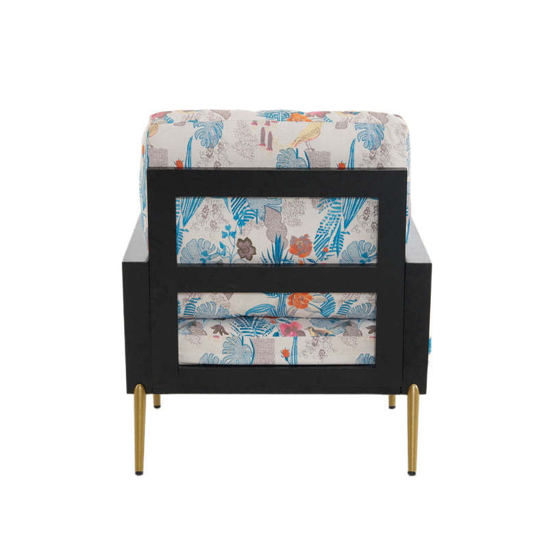 Modern Armchair With Solid Wood Frame