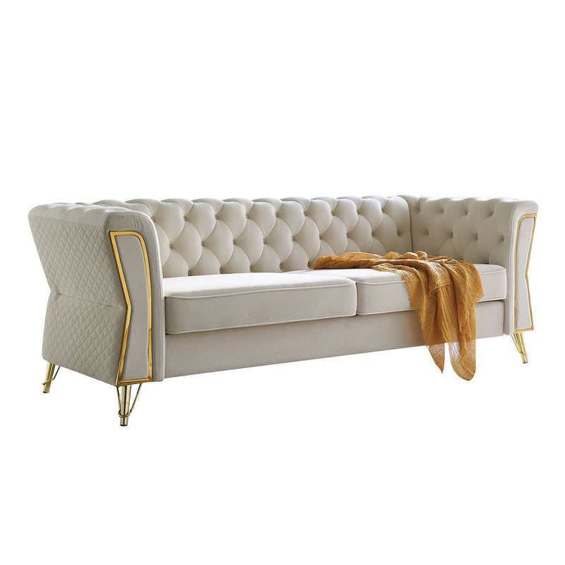 Modern Tufted Sofa For Living Room