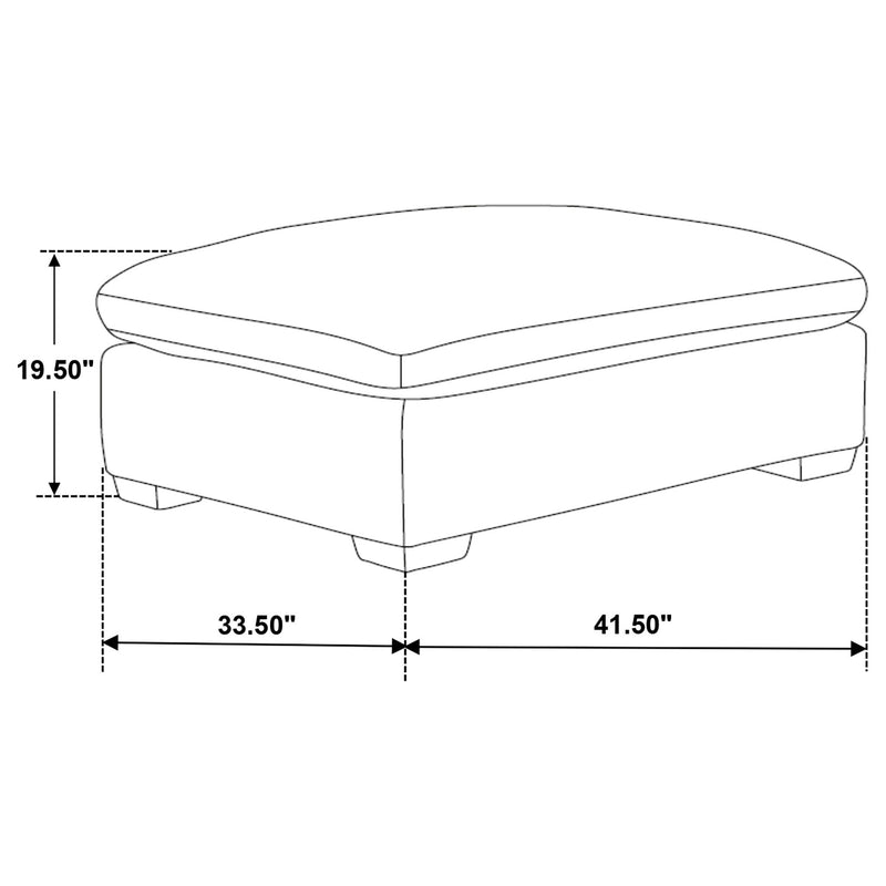 Zachary - Upholstered Ottoman