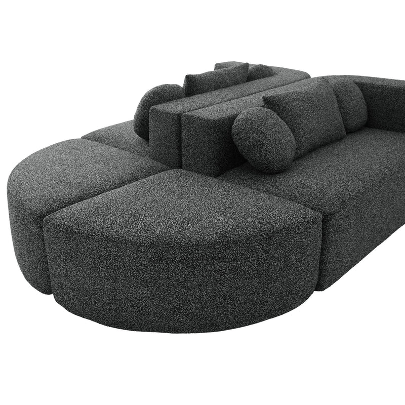 Boneless - Couch Modular Sectional Sofa With Deep Seating And Curved Design