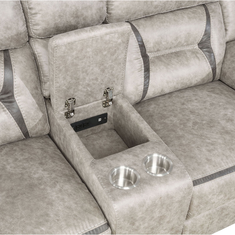 Brazelton - Glider Loveseat With Console