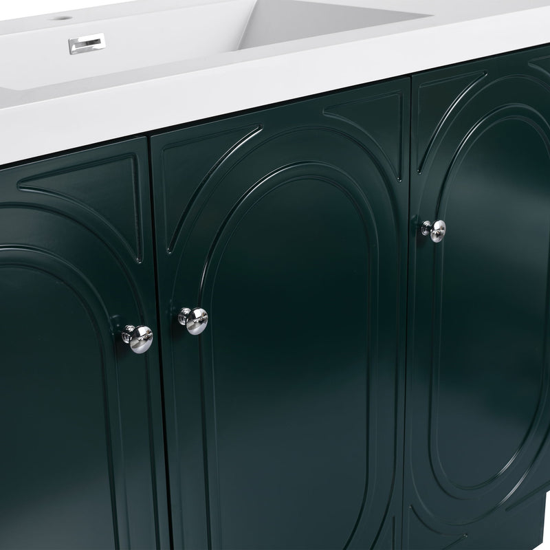 Modern Freestanding Bathroom Vanity With Soft Close Cabinet Doors