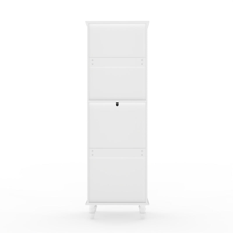 Storage Cabinet, Freestanding Curio Cabinet With Grid Doors & Drawer, Pantry Display Cabinet For Kitchen