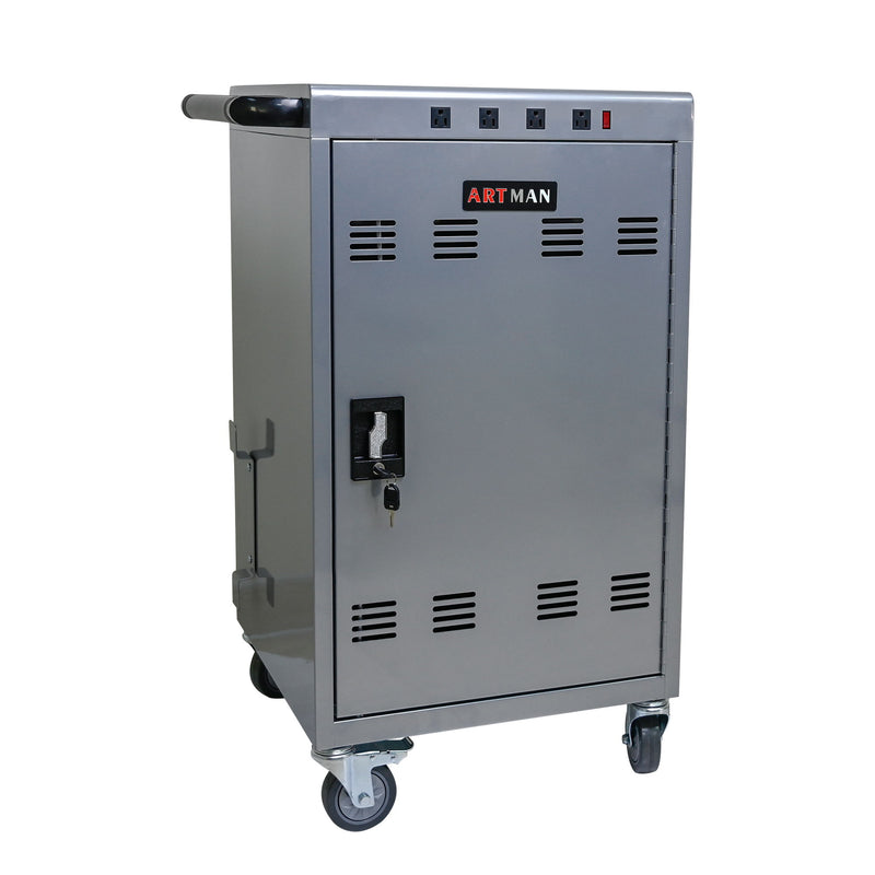 Mobile Charging Cart For Tablets Laptops 35, Device Capacity Matt Metal
