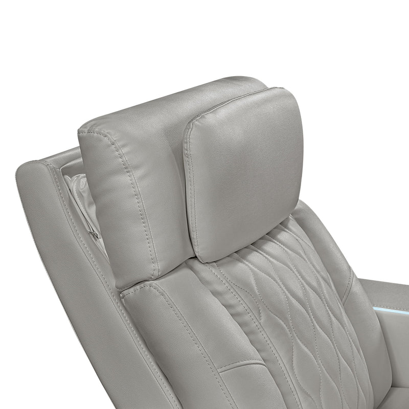 Electra - Power Reclining Set With Power Headrests, Massage And LED Lighting