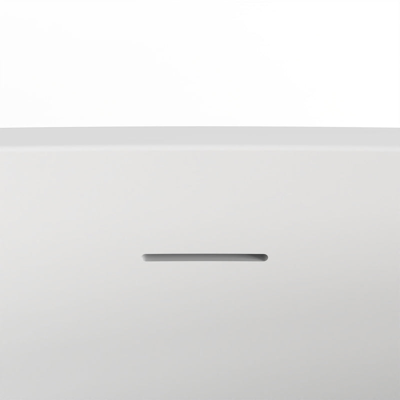 Solid Surface Freestanding Soaking Bathtub & Ergonomic Design