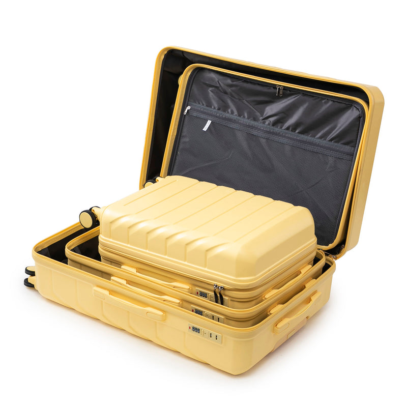 3 Pieces Set 20" / 24" / 28" Spinner Wheel Luggage With Combination Lock