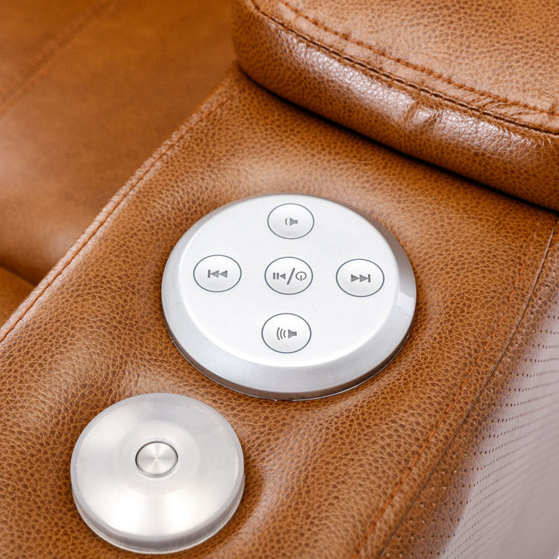 Power Motion Recliner Electric Power Recliner With USB Charging Port, Hidden Arm Storage, Convenient Cup Holder And tooth Speaker