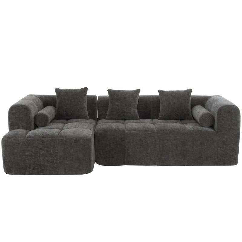 Sectional Free Combined Sofa With 2 Side Pockets