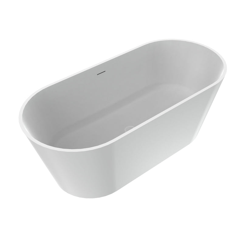 Solid Surface Freestanding Soaking Bathtub & Ergonomic Design