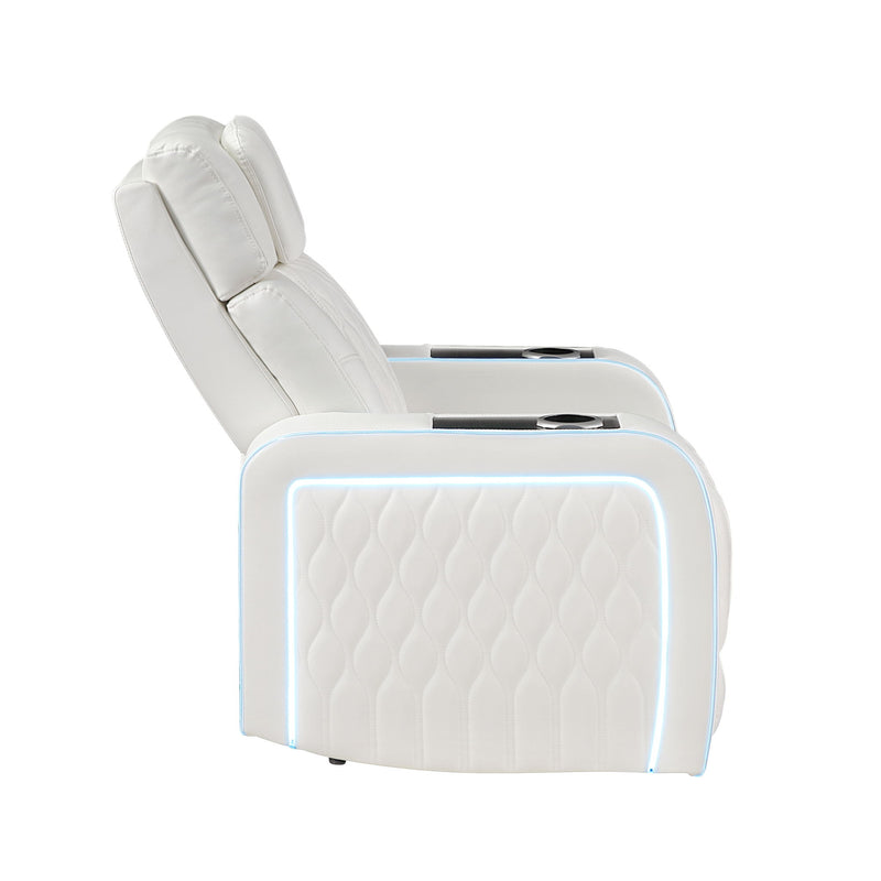 Electra - Power Reclining Set With Power Headrests, Massage And LED Lighting