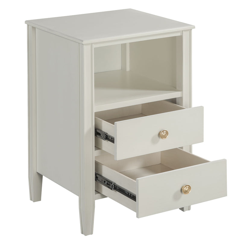 Winston - 2 Drawer Storage Nightstand