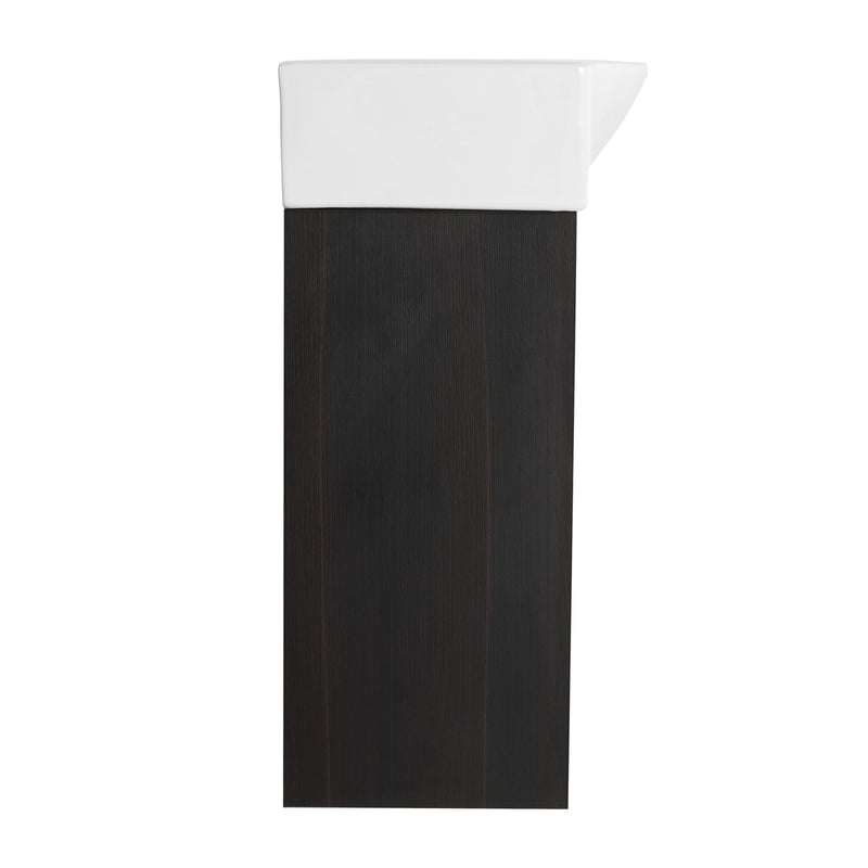 Modern Bathroom Vanity With Ceramic Basin, Wall Mounted Floating Sink Combo, Storage Cabinet