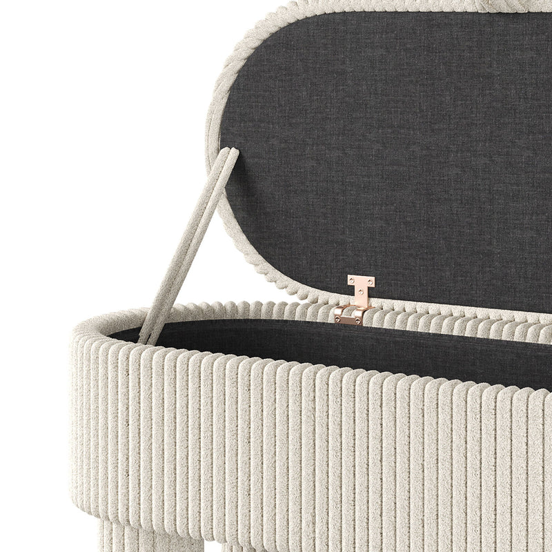 Storage Ottoman Upholstered Bench With Lift Top Storage For Bedroom
