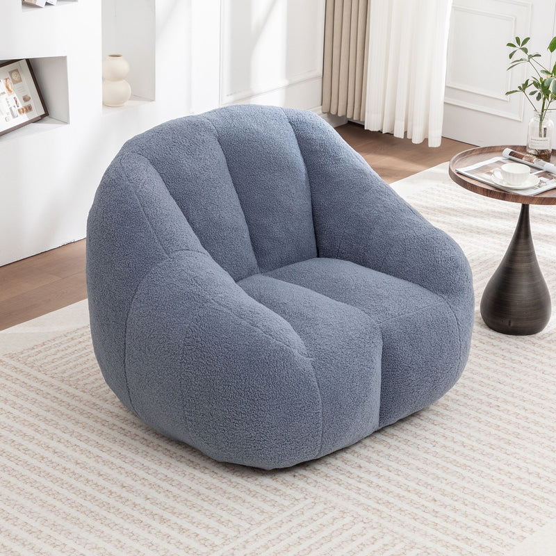 Comfy Bean Bag Chair With Memory Foam Filler, Tufted Soft