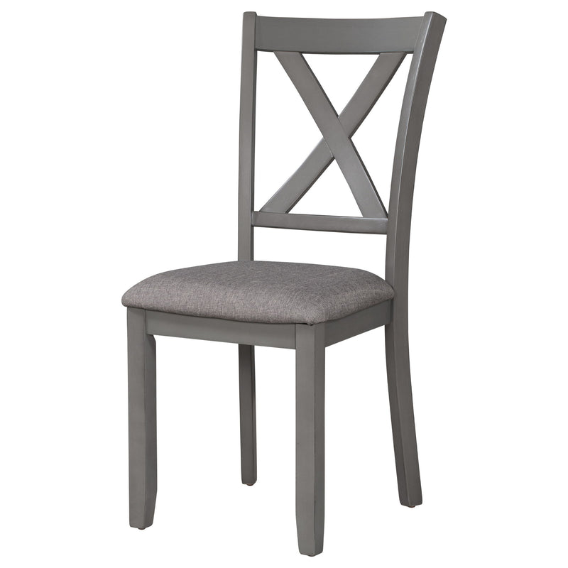 6 Piece Rectangular Dining Table Set With 4 Chairs And Bench