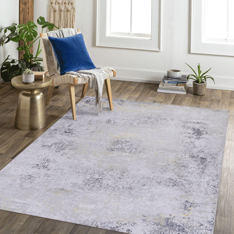 Maval - 8' X 10' Area Rug Washable - Gray