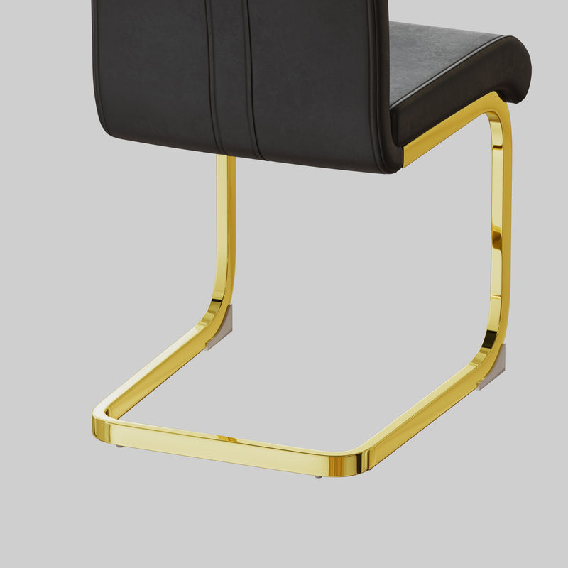 Side Dining Room Chair, Padded Seat High Back