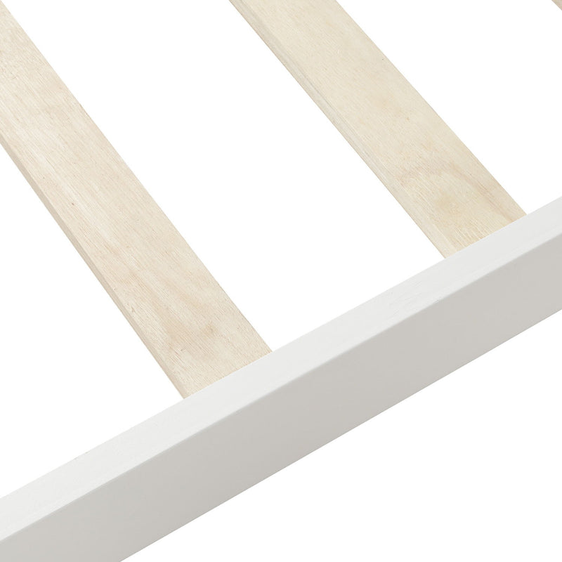 Platform Bed Frame Mattress Foundation Sleigh Bed With Headboard / Footboard / Wood Slat Suppor