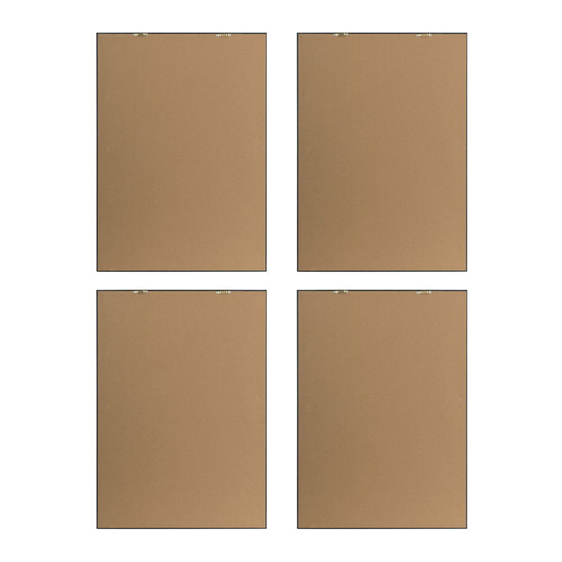 Botanical And Fern Wall Art, Wall Decor For Living Room Dining Room Entryway (Set of 4) - White / Black