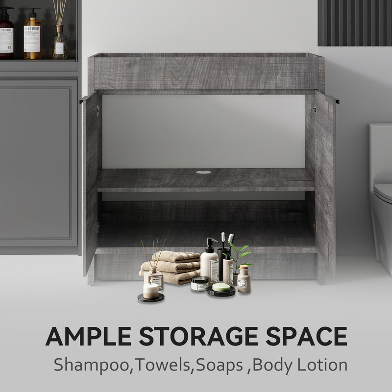 Freestanding Bathroom Vanity Cabinet With Soft Close Doors, Cabinet Only