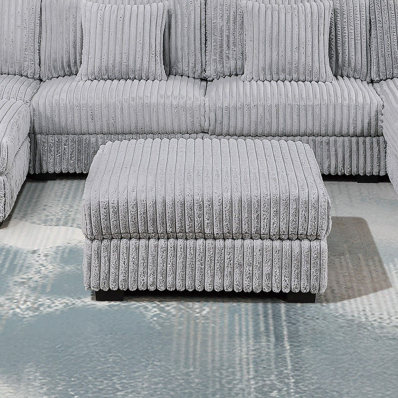 Contemporary Style Modular Sectional Sofa Set With USB, Cup Holder