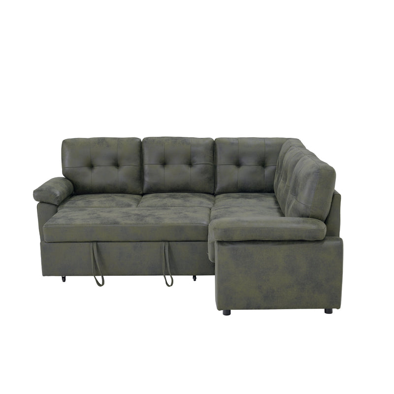 Convertible Sectional Sofa Bed & Pull Out Sleeper And Storage
