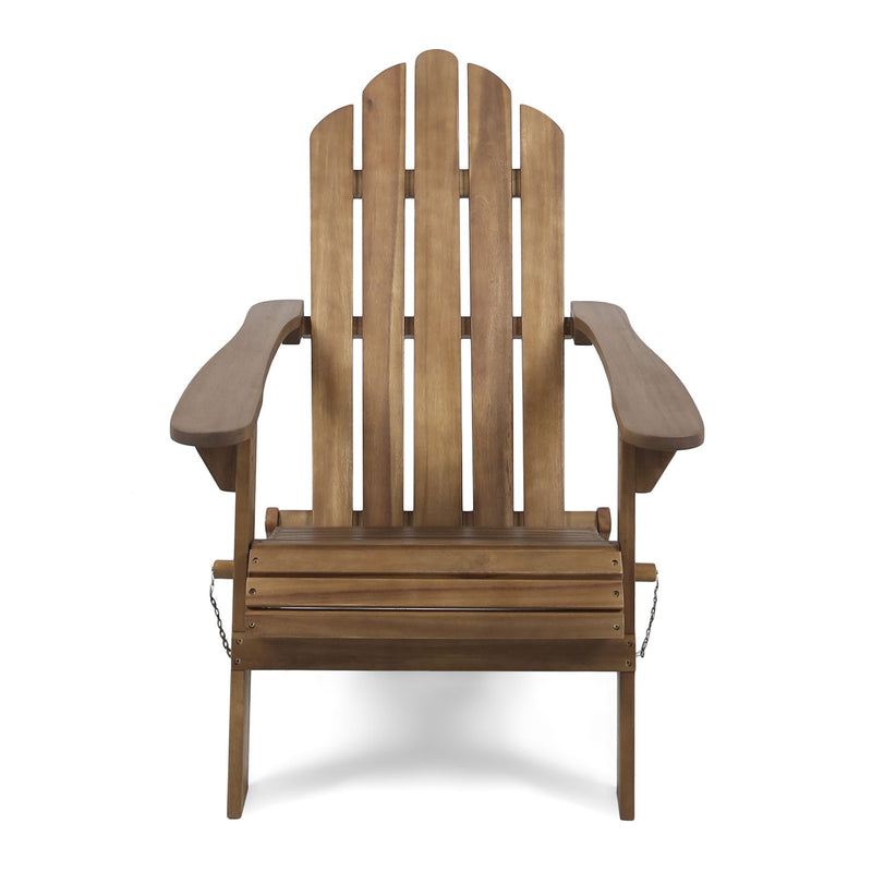 Aurascape - Outdoor Acacia Wood Foldable Adirondack Chair