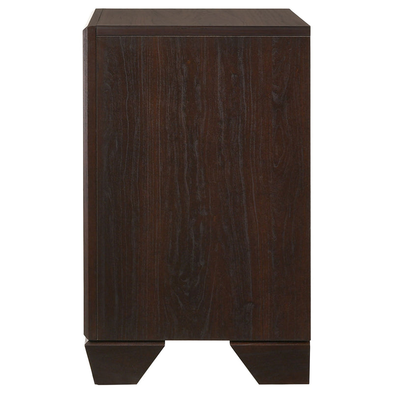 Copper - 2 Drawer Rectangular Nightstand