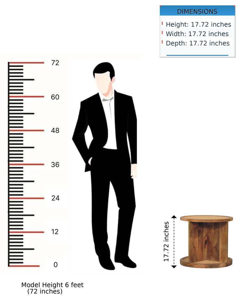 Close Knit Corner End Table - Oak