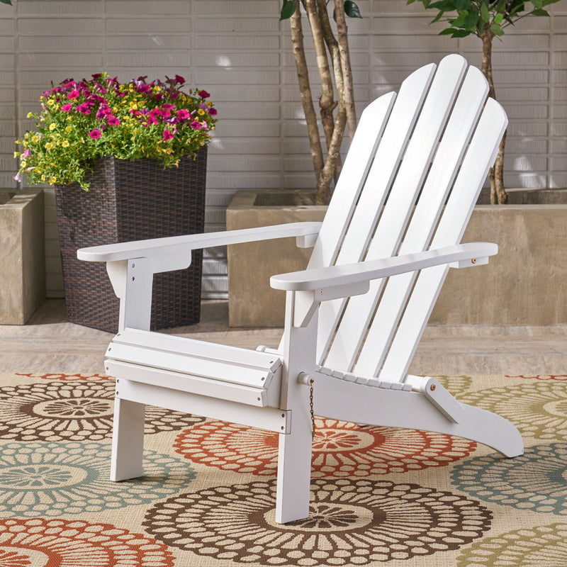 Aurascape - Outdoor Acacia Wood Foldable Adirondack Chair