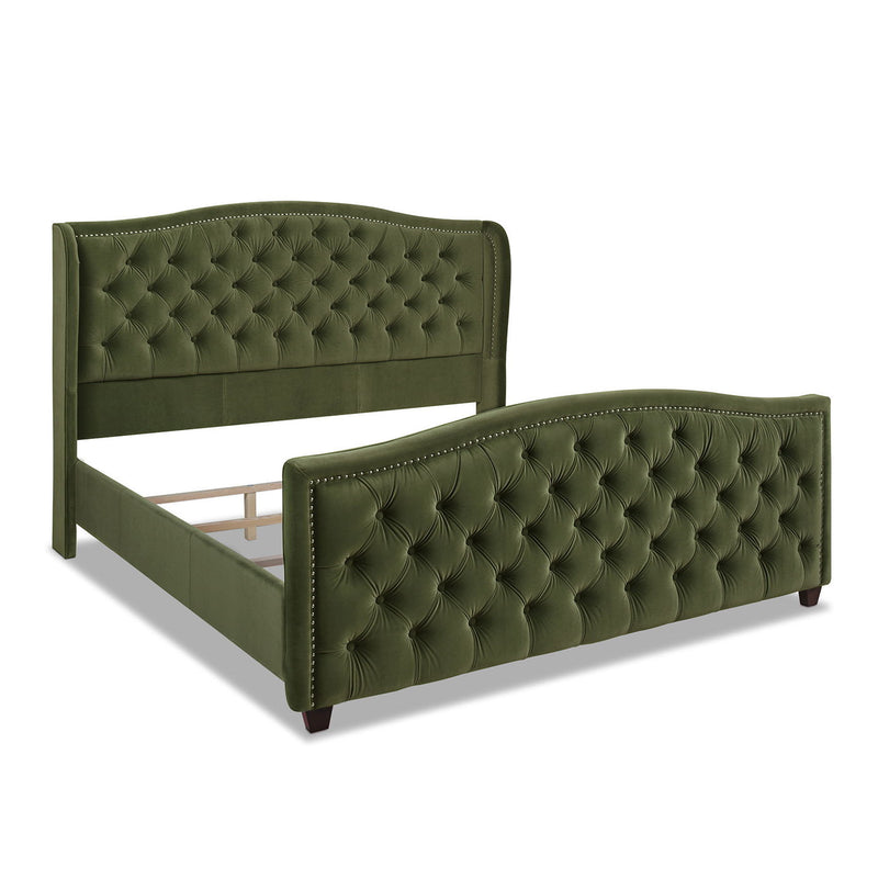 Marcella - Upholstered Shelter Headboard Bed