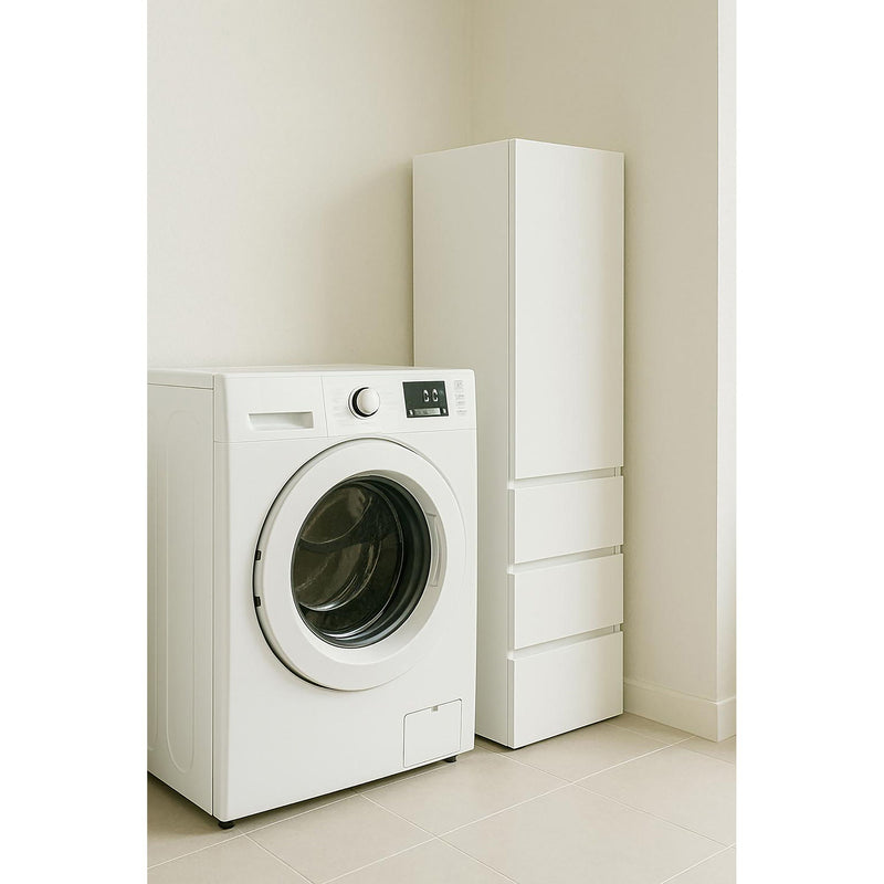 Elise - Modular Closet System With Mirror And Customizable Storage - White