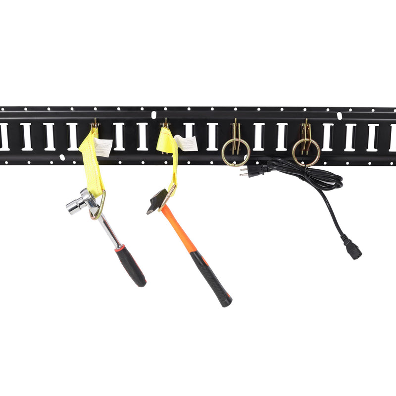 Heavy Duty E Track Tie-Down Rail Kit With O-Ring Anchors And Rope Tie Offs