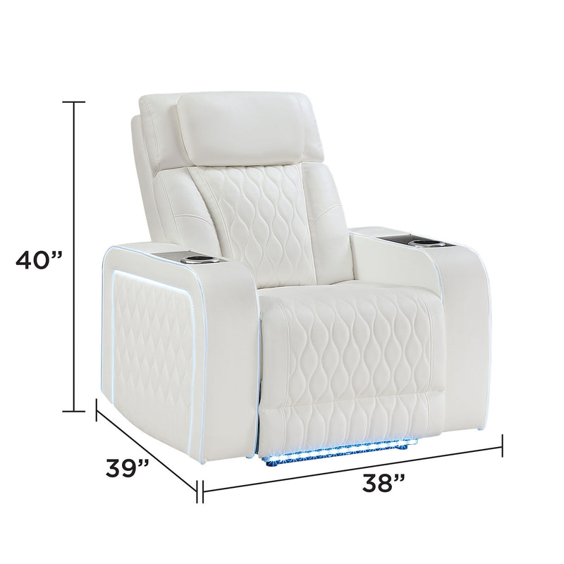 Electra - Power Reclining Set With Power Headrests, Massage And LED Lighting