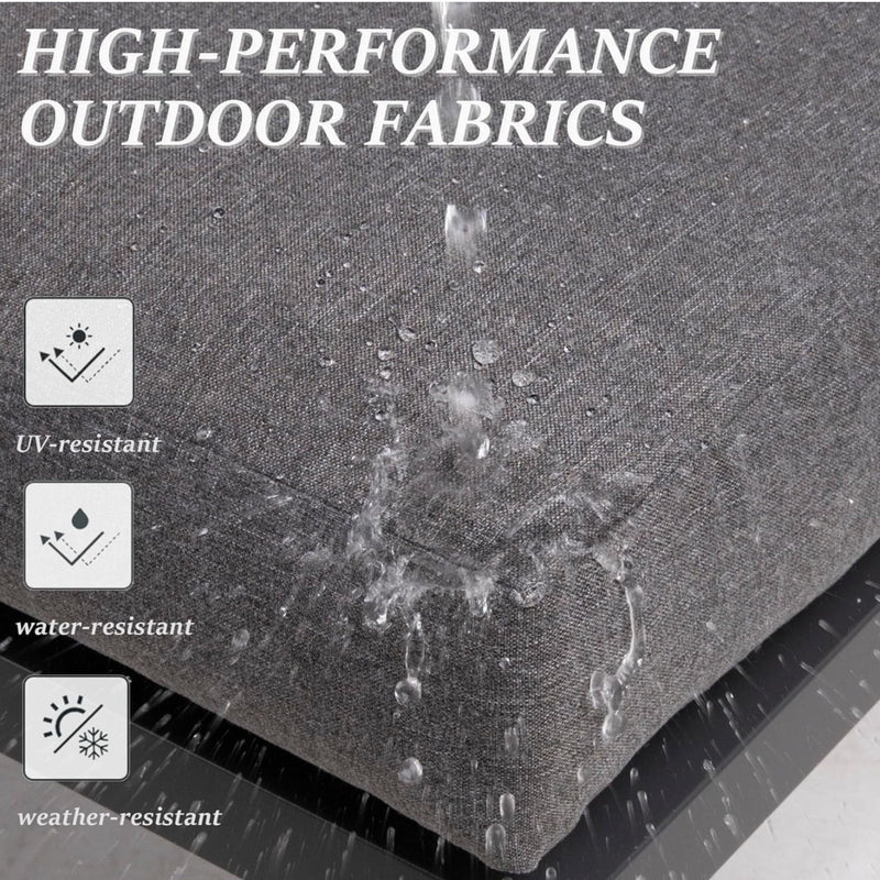 All-Weather Loveseat Sofa With Thick Cushions