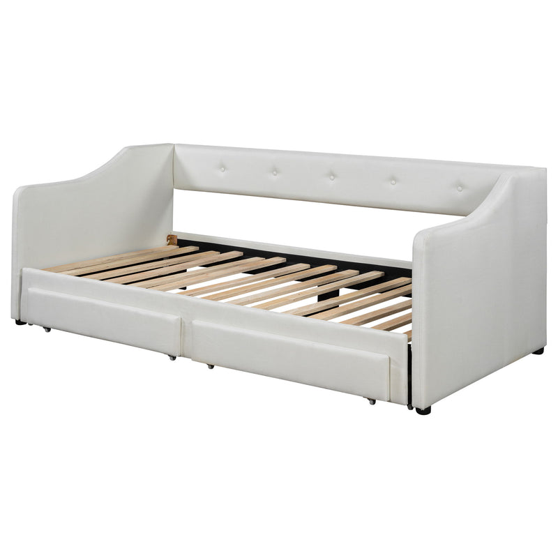 Upholstered Daybed With 2 Drawers