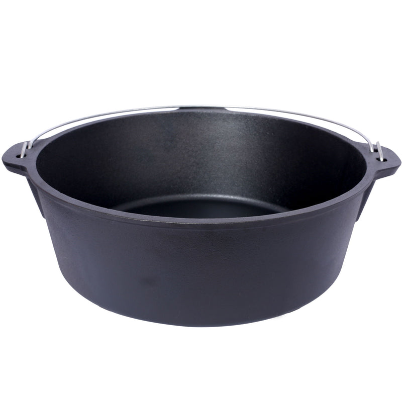 Pre-Seasoned Cast Dutch Oven With Skillet Lid And Pot Rack