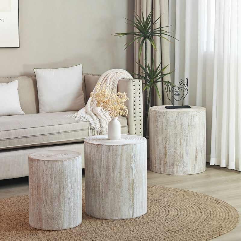 Cylinder Nesting Tables (Set of 3)