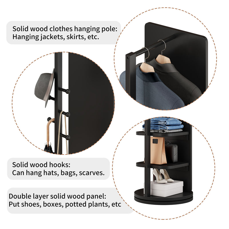 3 In 1 Multifunctional Full Length Clothing Mirror