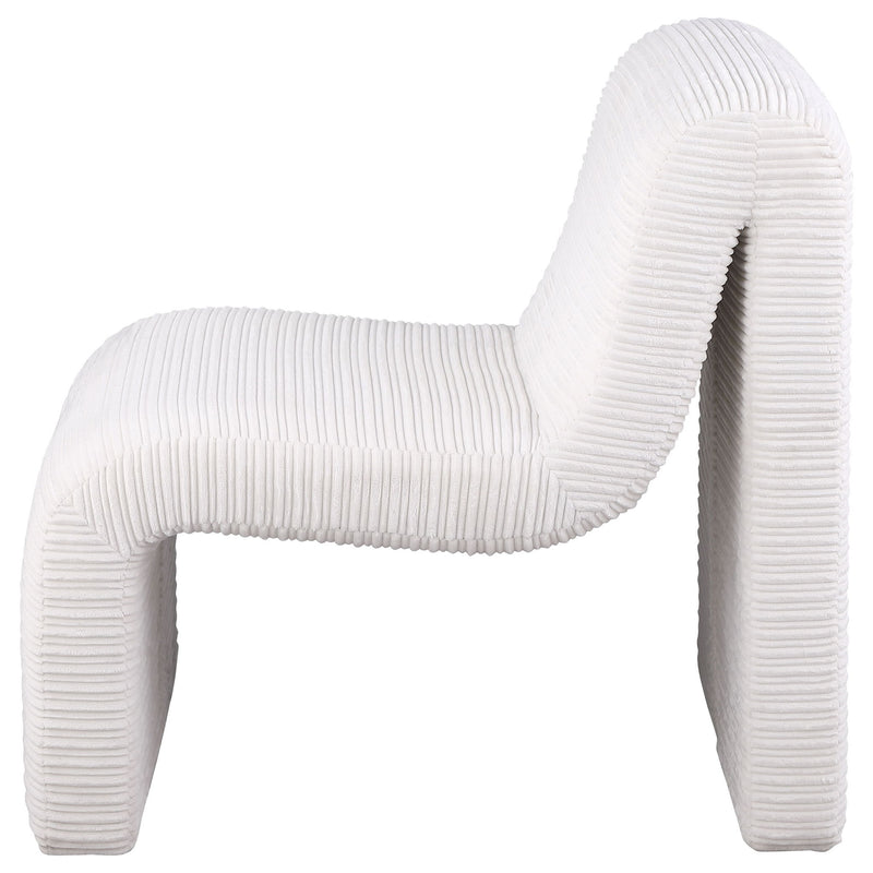 Winne - Curved Armless Accent Chair