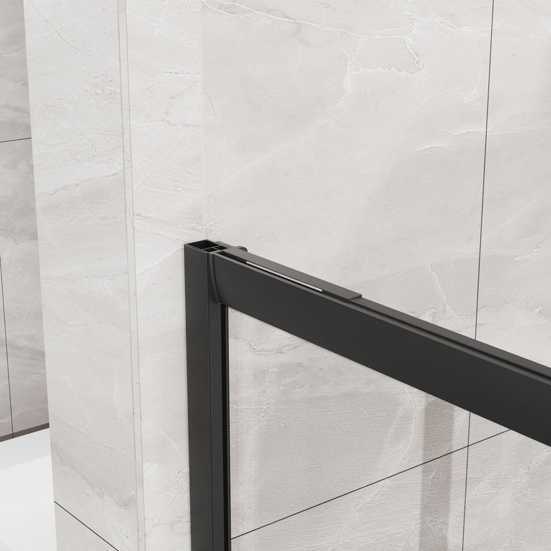Square Corner Shower Enclosure, Adjustable Frame
