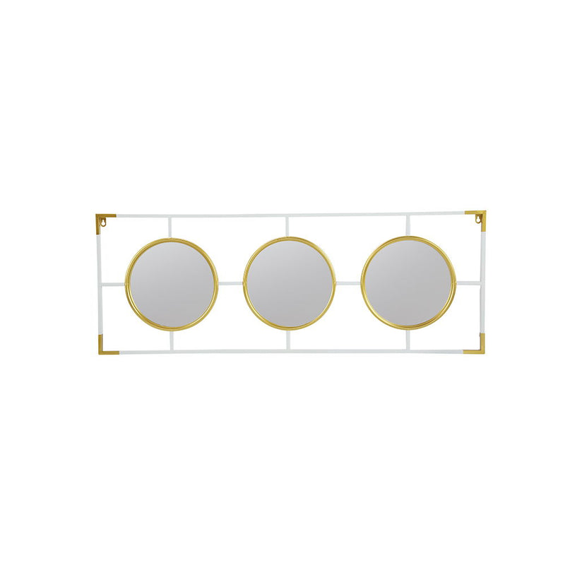 3 Mirror Piece Wall Mirror InRectangular Frame, Home Wall Decor For Bedroom Living Room