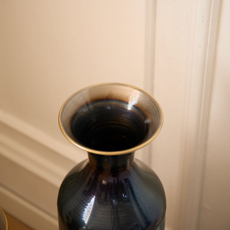 Modern Droplet Shaped Floor Vase Set, 3 Piece Home Decor