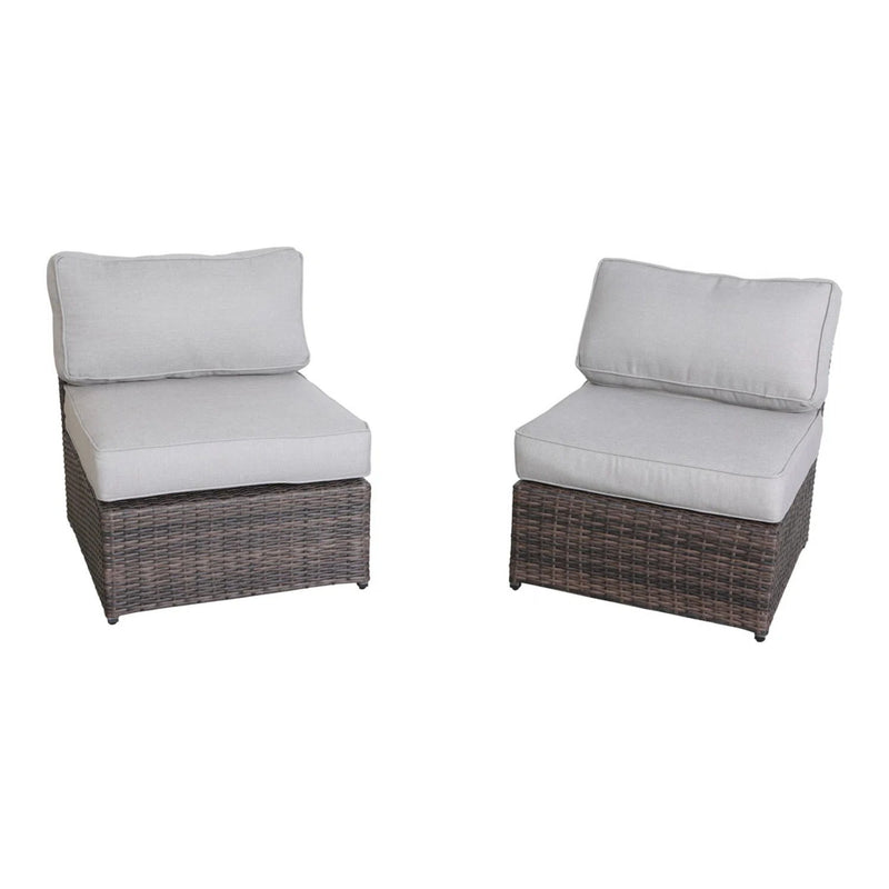 Contemporary Patio Seating Set With Fire Pit