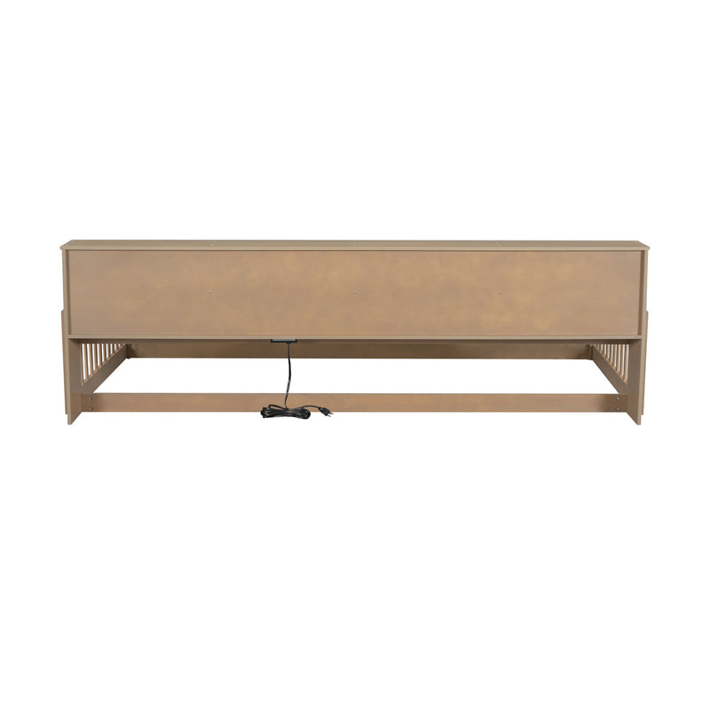 Floor Bed With Storage Cabinets And USB Ports