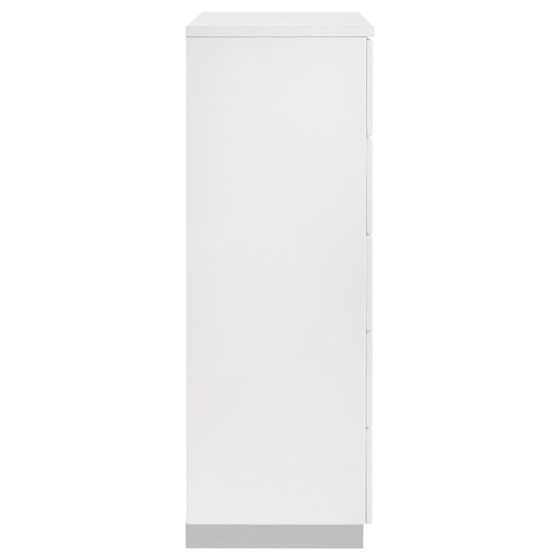 Dulcey - 5 Drawer Bedroom Chest - White